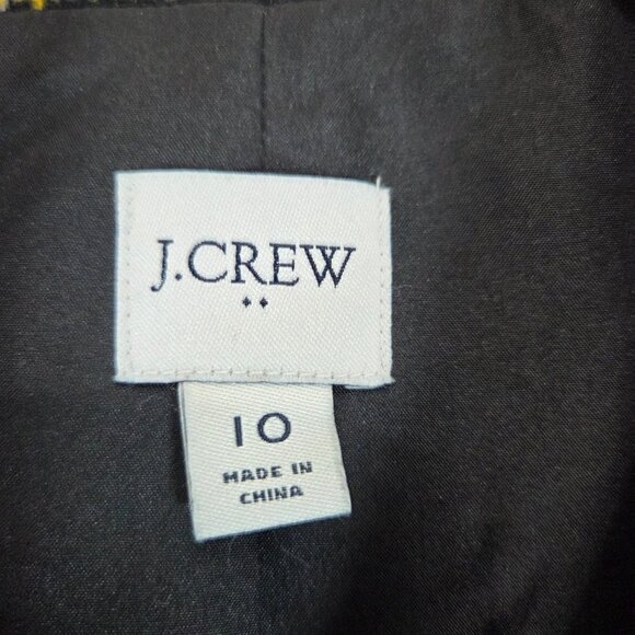 J Crew Stewart Tartan Wool-Blend Schoolboy Blazer Jacket Plaid Black Red Holiday - Picture 12 of 14